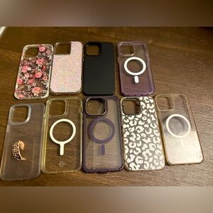 Floral Pink Leopard Print Clear iPhone Cases